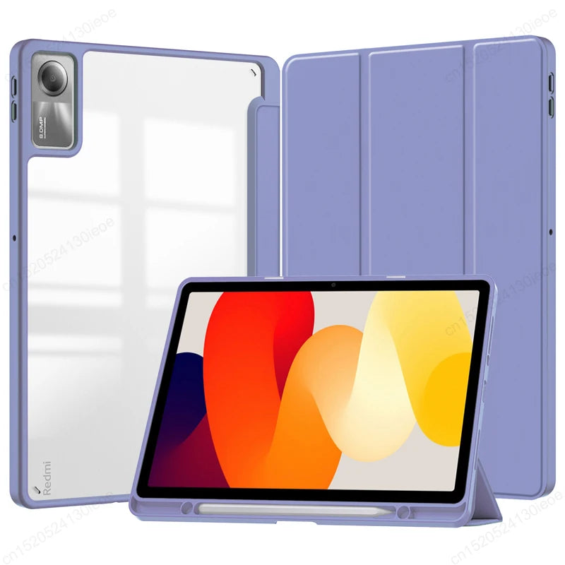 For Xiaomi RedMi Pad SE 8.7" 11" Case RedMi Pad 10.61" Pencil Holder Cover MiPad 7 6 5 Pro 11 inch Tablet Auto Sleep Funda Cover