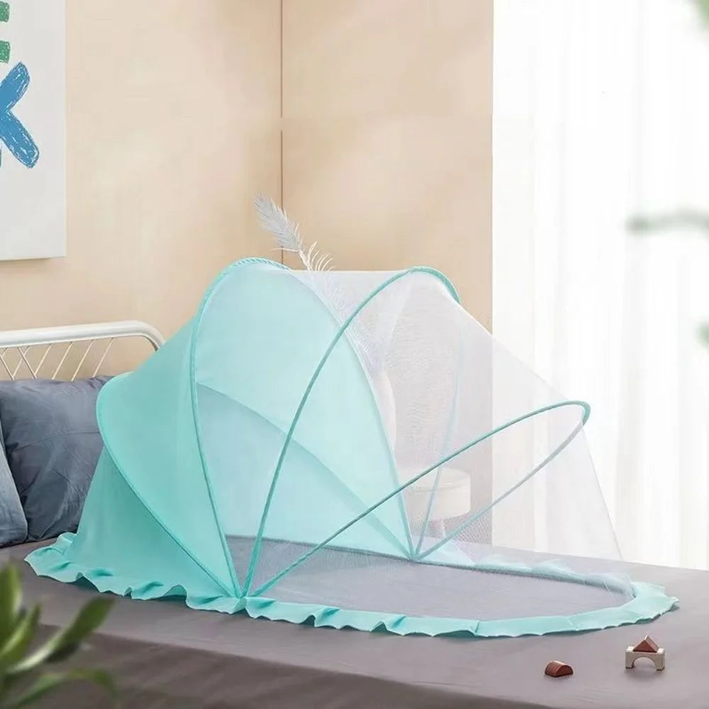 New Foldable Bed Mosquito Net Baby Accessories Undecided Baby Canopy Yurt Plastics Sunshade Mosquito Cover