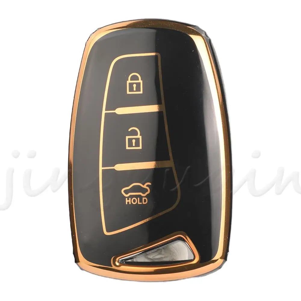 JYQ TPU Auto Key Shell Case Cover For Hyundai Grandeur HG Sedan Genesis G80 Santa Fe 3DM Grand SantaFe 2018 IX45 EQUUS Azera