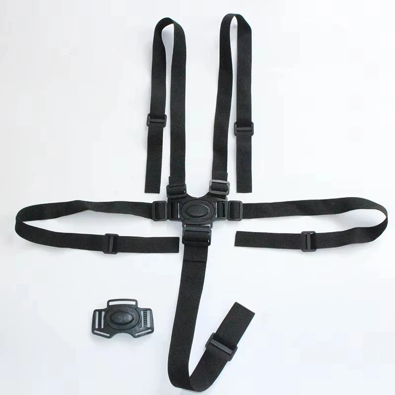 Baby Universal 5 Point Harness High Chair Safe Belt Seat Belts for Stroller Pram Buggy Children Kid Pushchair Child Dining Chair