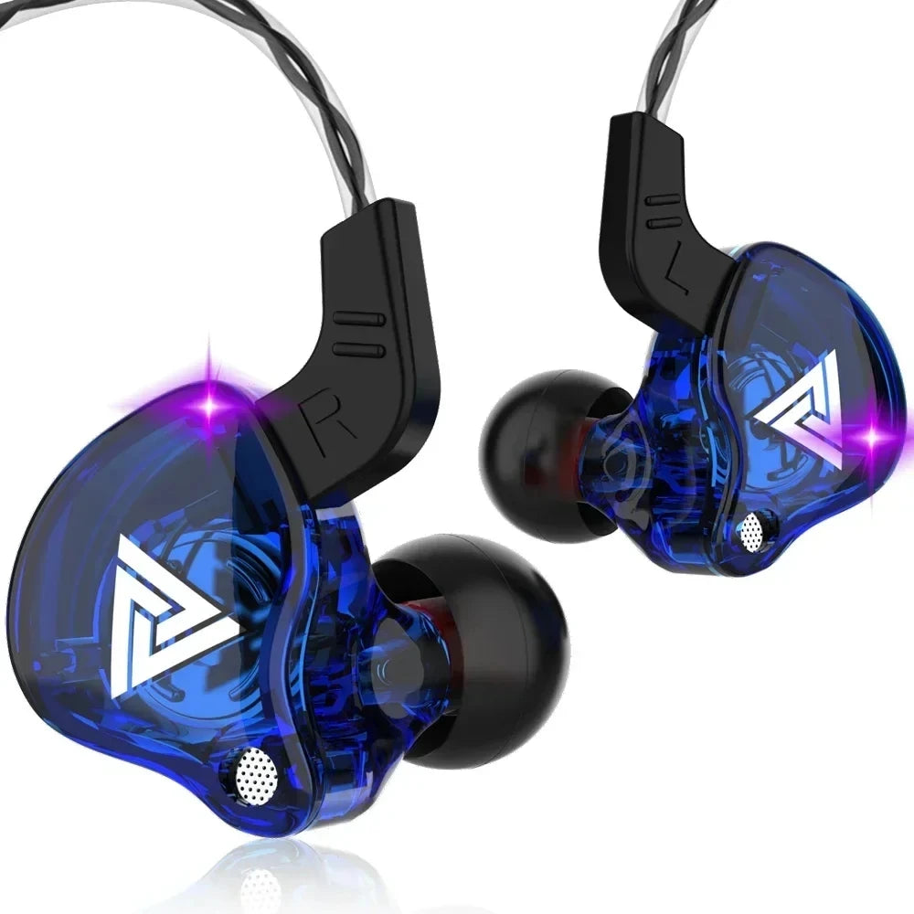 NEW KZ AK6 Copper Driver HiFi Wired Earphone 3.5MM Race Sport Headphone Bass Stereo Headset Music Earbuds In Ear With Mic