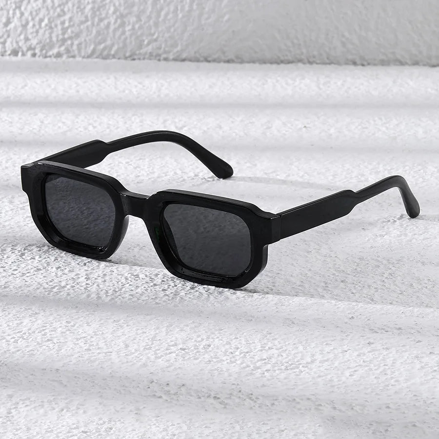 New Men Vintage Rectangle Frame Sunglasses Fashion Women Sun Glasses Luxury Brand Design Goggles UV400 Shades Eyewear