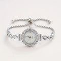1 piece of women's luxury rhinestone quartz watch, paired with a durable zinc alloy strap