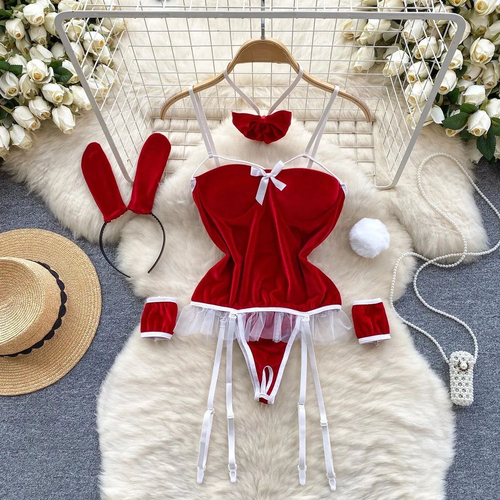 Woman Fashion Comfortable Jumpsuit Women Uniform Sexy Party Hotsweet Outfit Women Cool style Long Sleeve Jumpsuit Set Halloween