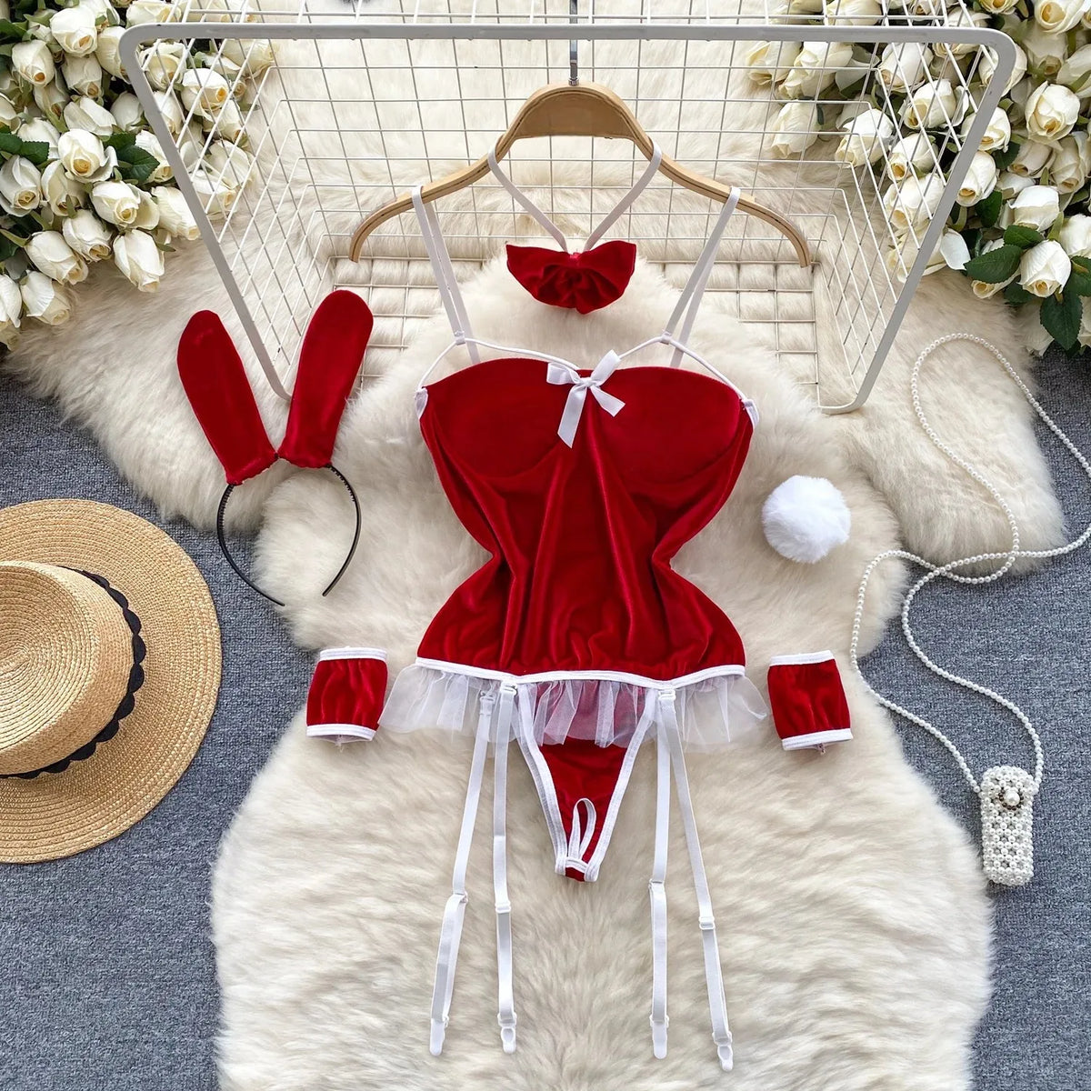 Woman Fashion Comfortable Jumpsuit Women Uniform Sexy Party Hotsweet Outfit Women Cool style Long Sleeve Jumpsuit Set Halloween