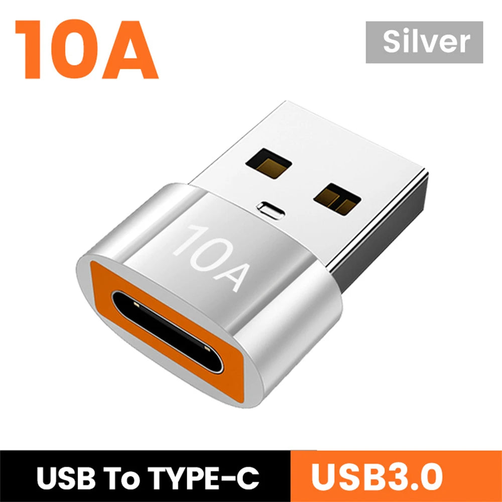 NNBILI 10A USB A To USB C OTG Adapter Type C to USB Converter USB 3.0 Adapter For Xiaomi 14 MacBook USB To Type C OTG Connector
