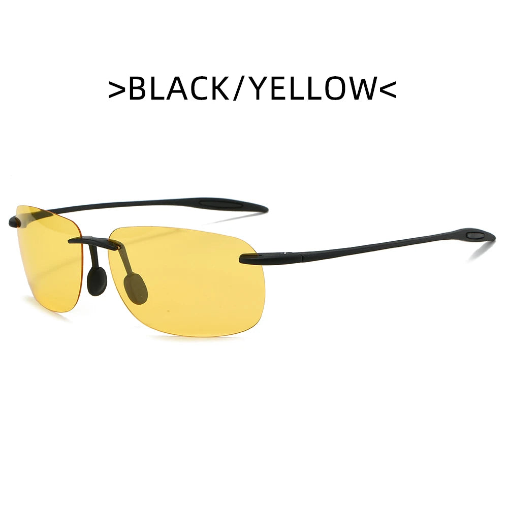 New Ultra-light Frameless Colorful Polarized Sunglasses for Men and Women TR90 Material Suitable for Leisure and Vacation UV400