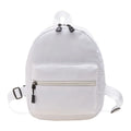 Fashion Solid Color Backpack Women Nylon Knapsack Preppy Style Mini Rucksacks