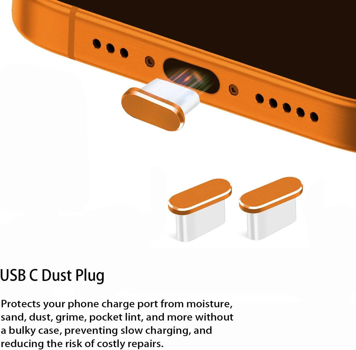 1-5Pcs Metal USB Type C Dust Plug for iPhone 17 Pro Max Air 17PM Mobile Phone Type-C Charging Port Protector Cover Cap Stopper
