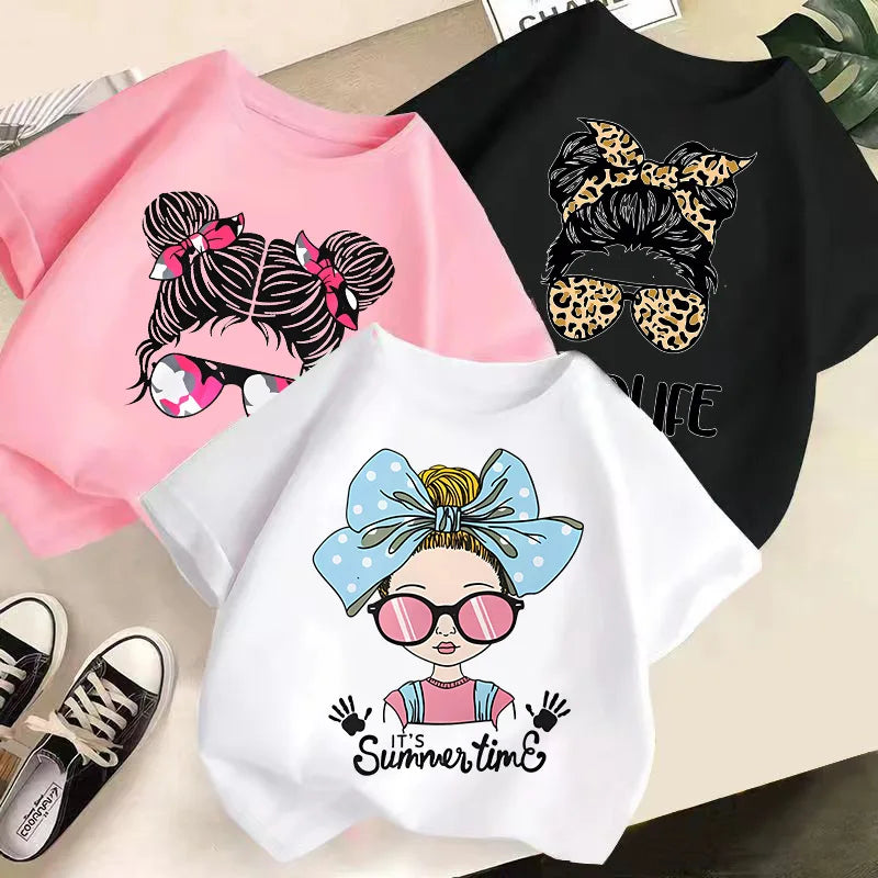 Children's Summer T-Shirt New Children's Short-Sleeved T-Shirt Men And Girls Round Neck Tops Baby Cotton T-Shirt Bottoming Shirt