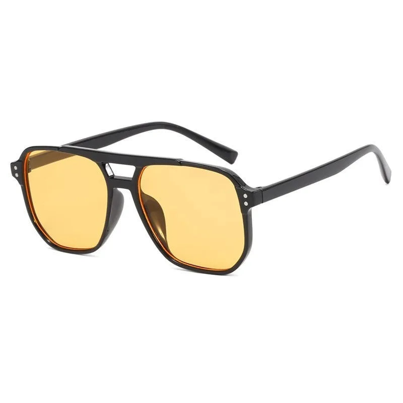 2026 New Trendy Women Sunglasses UV400 Sunshades Anti-Ultraviolet Unisex Eyeglasses Elegant Double Beam Pilot Lense8618