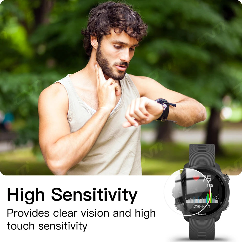 9H Tempered Glass for Garmin Forerunner 955 945 255 245 Music 55 Accessories Screen Protector Glass Ultra-HD Anti-scratch Film
