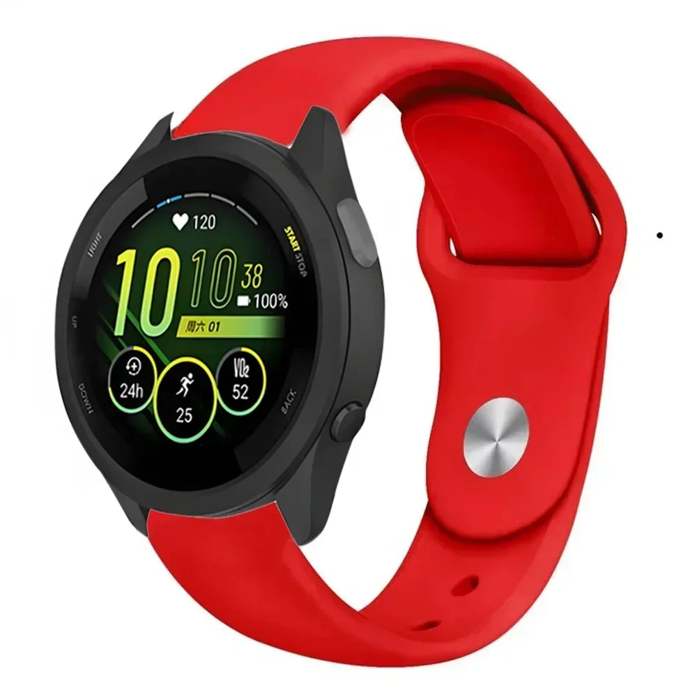 18/20/22mm Soft Silicone Strap For Gramin Forerunner 55 165 645 965 255/265 bracelet Accessories Wristband Garmin Venu 3S Correa