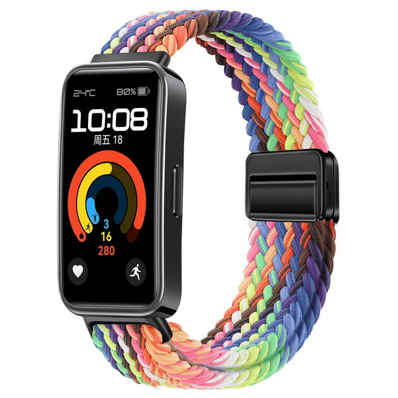 Sports Nylon Loop Strap for Huawei Band 11/11 Pro/10/9/8 Official Replacement Bracelet Belt Huawei Band 11 Wristband Accessories