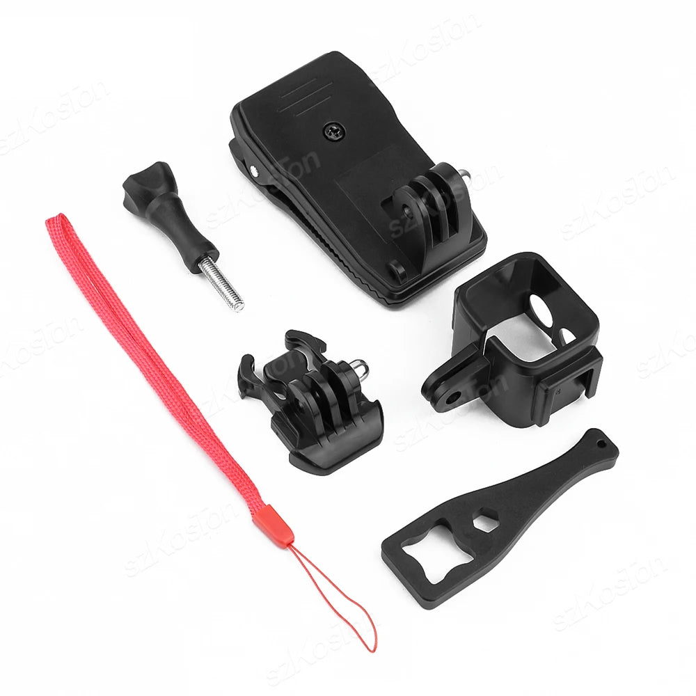Backpack Strap Clip 360 Degree Rotation Hat Belt Clamp Mount For DJI Osmo Pocket 3 4 4 Pro Action Camera Accessories