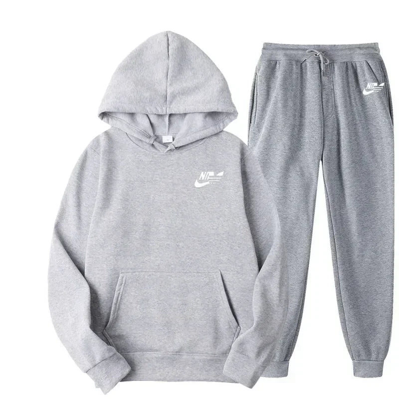 2025 Spring Autumn Men Casual Two Piece Sets Sweatshirts Men Women Street Los Fashion Printed Sports Suit