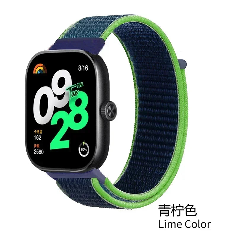 Nylon Strap for Xiaomi Redmi Watch 4/5/6 Adjustable Wristband Sport Watchband for Mi band 9 Pro/Mi Band 8 Pro Belt Accessories