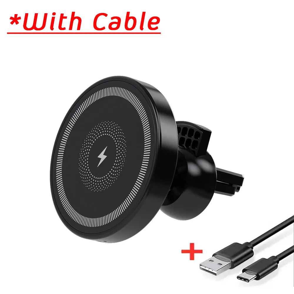 Car Air Vent Magnetic Wireless Charger Phone Holder Stand For iPhone 17 16 Pro Max 15 14 13 12 Fast Charging Cellphone Bracket