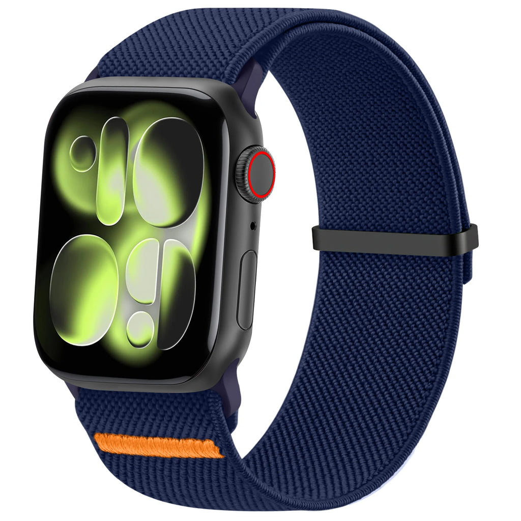 Elastic Nylon Loop Strap for Apple Watch Ultra 10 9 8 7 6 5 4 3 Band Bracelet for IWatch 49mm 45mm 41mm 38mm 42mm 40mm 44mm 46mm
