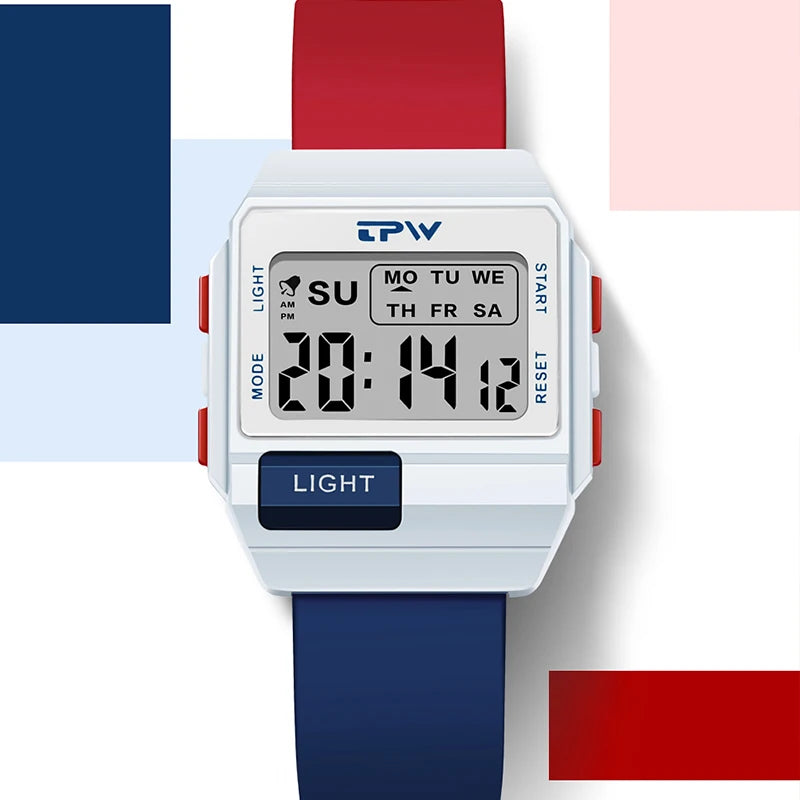 TPW 36mm Midsize Digital Watch For Women Teenage  Meter Water Resistant