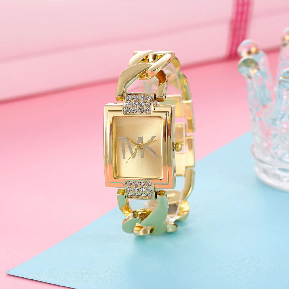 New Bestselling Bracelet Watch, Versatile Fashion Quartz Watch, Creative Hollow Out Trendy Square Wristwatch for Women
