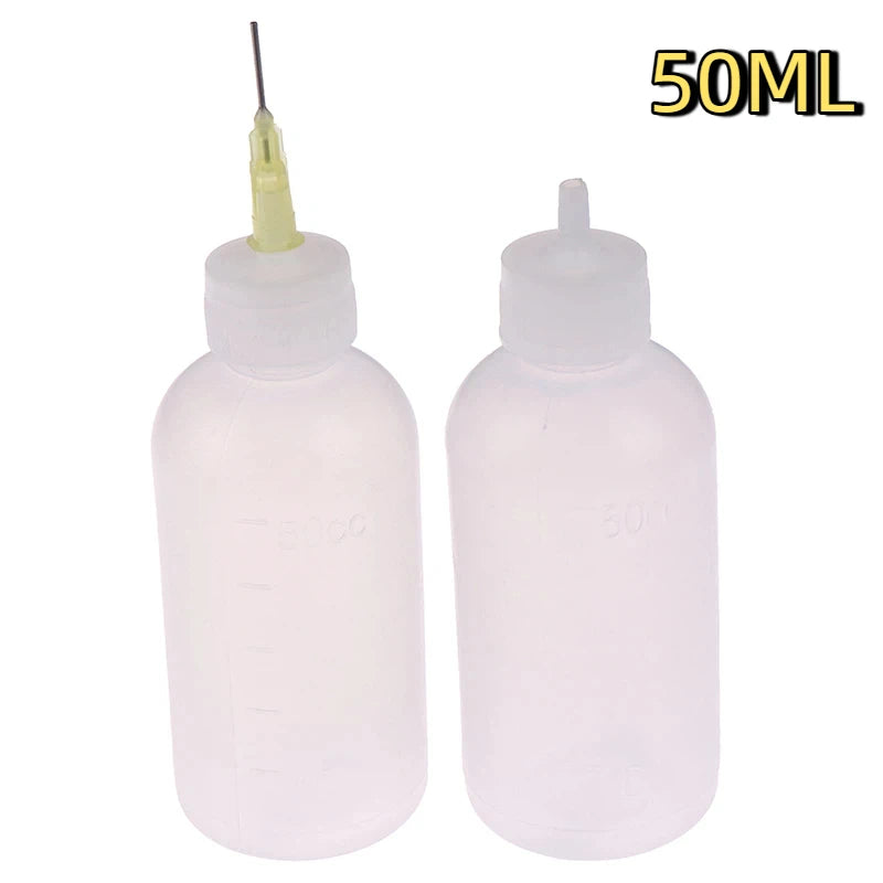 100-5ML Needle Tip Glue Applicator Plastic Bottle Essential Oil Injection Pigment Bottle Mobile Phone Dropper Repair Tool