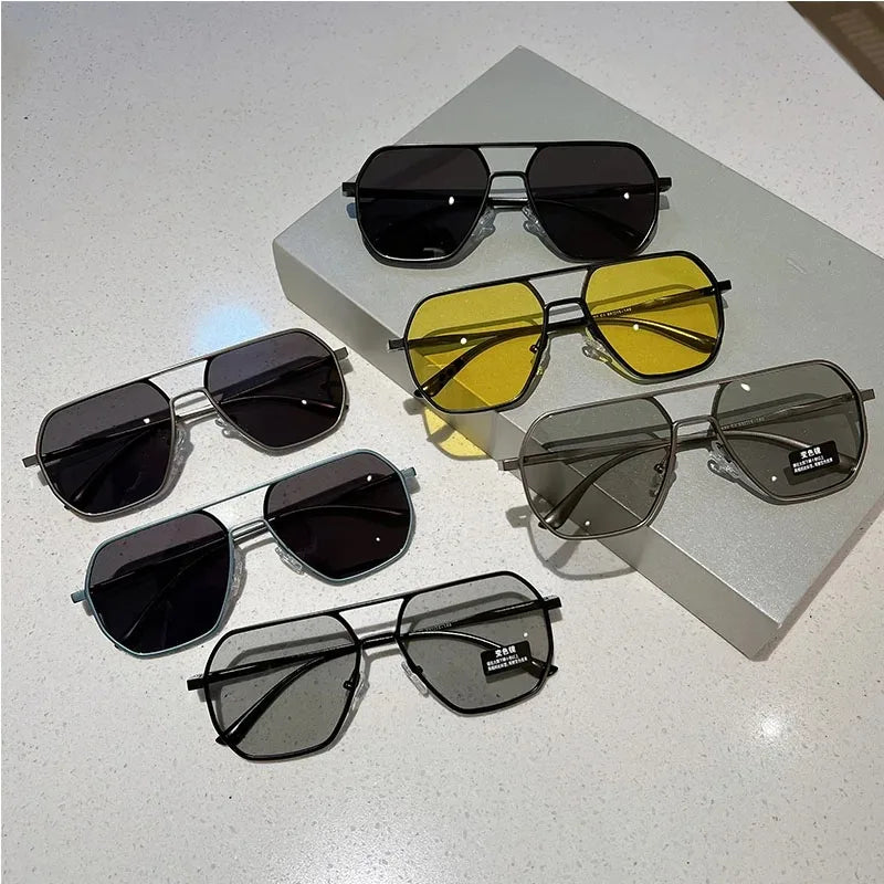 Vintage Polarized Sunglasses Men Fashion Black Shades Eyewear Retro Trendy Brand Design Sun Glasses for Driving Fishing Unisex