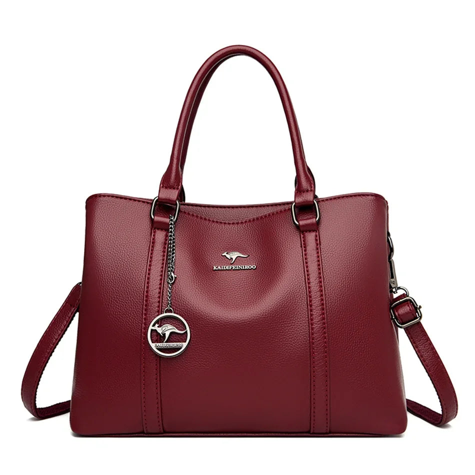 Genuine Brand Luxury Designer Women Bags High Quality Leather Shoulder Crossbody Messenger Tote Bag Large Handbag Purses