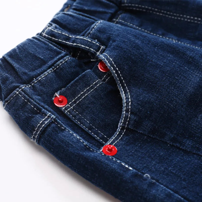 IENENS Kids Boys Jeans Baby Clothes Classic Pants Children Denim Clothing Infant Boy Casual Bowboy Bottoms Trousers  4-11 Years