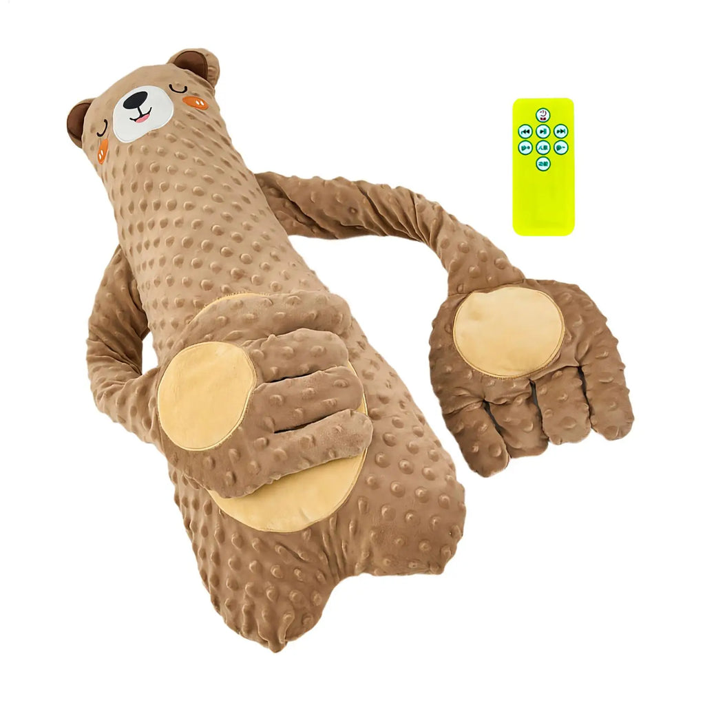 Patting Soother Pillow For Kids Soft Hugging Electric with Remote Control Kids Soothing Palm Plush Toy for Bed Sofa Crib Cradle