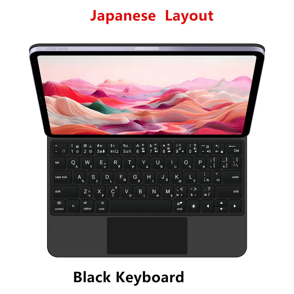 Magic Keyboard Folio For Xiaomi Pad 7 2024 Mi Pad 7 8 Pro 11.2" Tablet Smart Case for Xiaomi Pad 8 Spanish German keyboard cover
