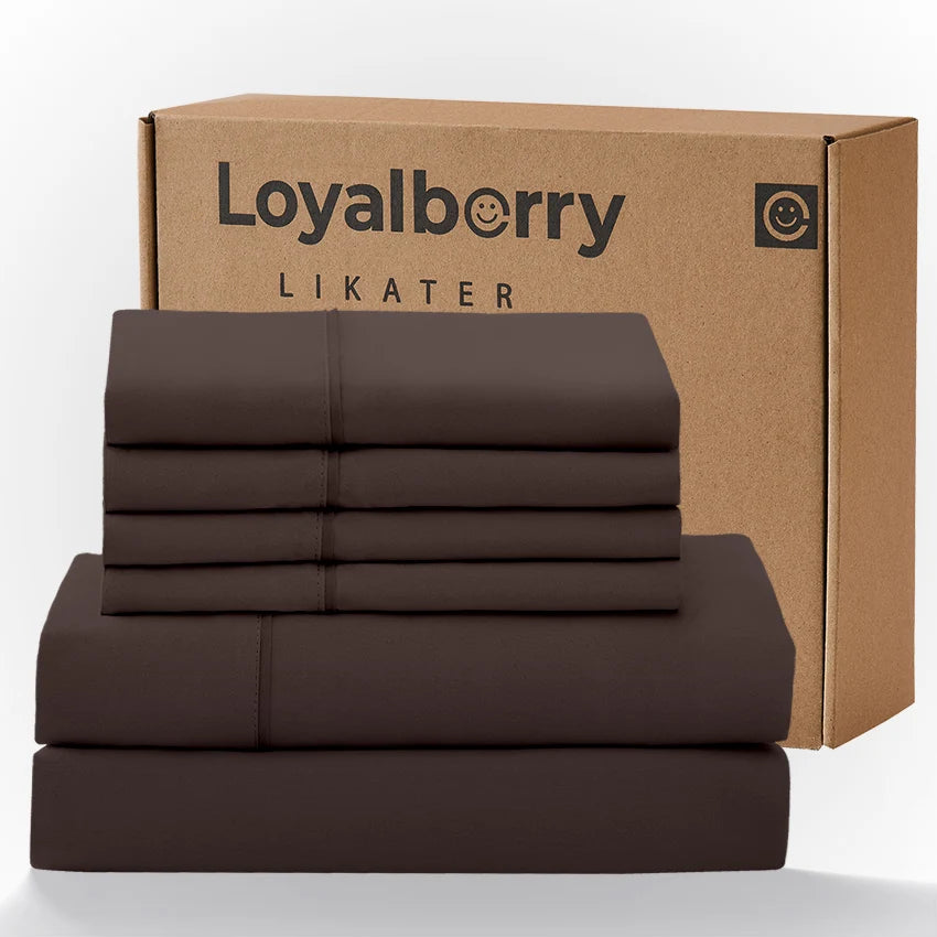 Cool & Soft Queen Size 4-Piece Bedding Set, Double-Sided Brushed Fabric, Easy Care Deep Pocket Fitted Sheet Fits Mattresses Up to 18 Inches, for Bedroom & Hotel Use, Local Warehouse Shipment, Ideal Holiday Gift