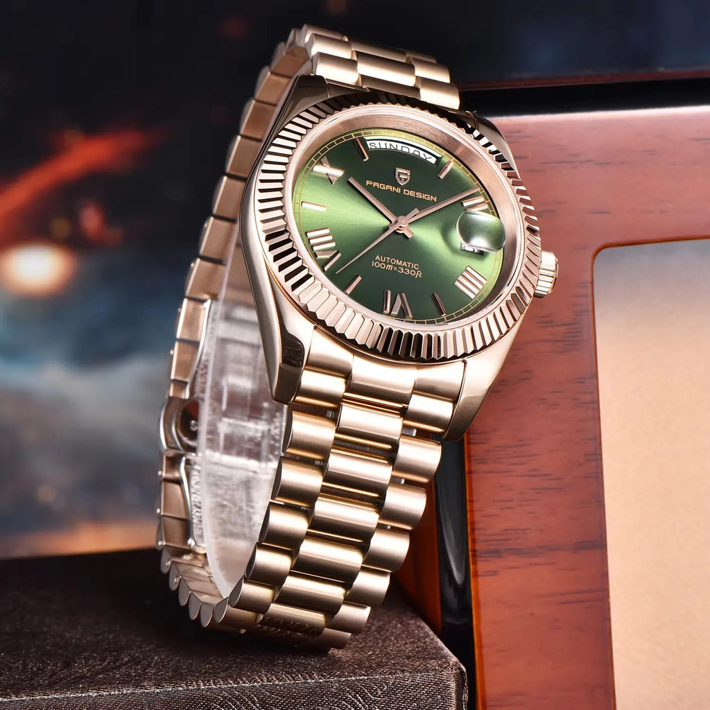 2026 New PAGANI DESIGN DD36 Rose Gold Men's Watches Luxury Mechanical Automatic Watch For Men Date Waterproof AR Sapphire Clock