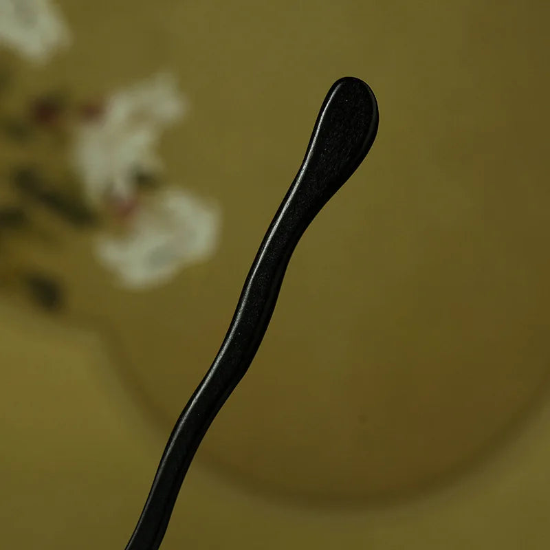 Antique Style Imitation Ebony Hairpin Plain Hairpin Simple Style Retro Hanfu Qipao Accessories for Women