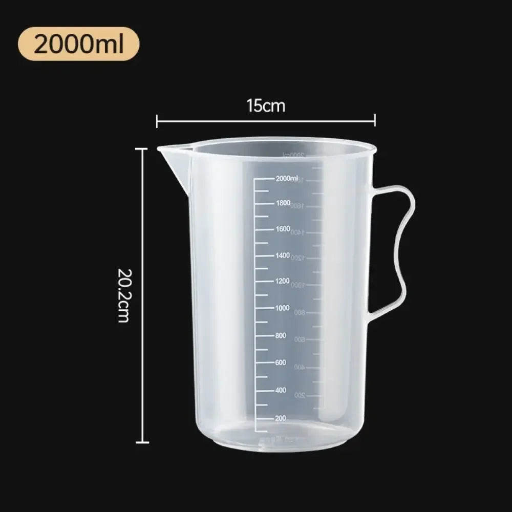 100-5000ml Thickened Plastic Measuring Cup with Scale Food Grade Measuring Cup Experimental Measuring Cup Beaker Plastic Cup