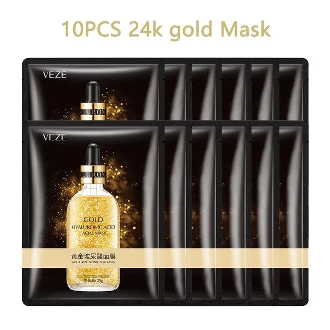 10pcs Sheet Mask Skin Care Plant Facial Mask Moisturizing Oil Control Face Care Masks Shrink Pores Beauty Health Face Patches