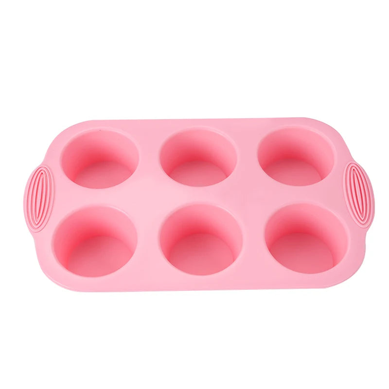 FAIS DU Pink Nonstick Silicone Bakeware Set Baking Cake Pan for Pastry Cake Muffin Cupcake Bread Molds Baking Accessories Tools