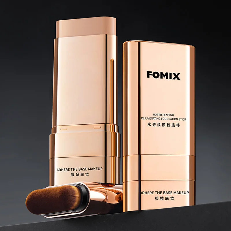 Moisturizing Hydrating Foundation Stick Dual Heads - Brush Tip Smooth Non-gluggy Powder Lightweight Foundation Liquid Cream