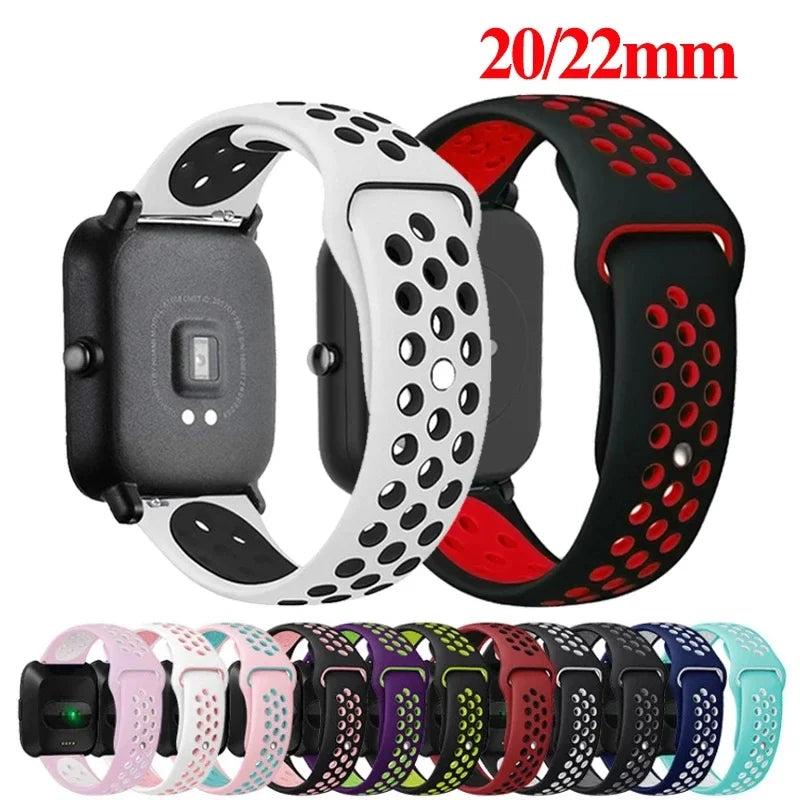 Pride strap For Amazfit GTS 4-3-2e Mini/GTR 4-3-Pro-2 47mm/GTR 2e/stratos 2/3 20mm/22mm Watch band sport Bracelet bip-U-S-lite