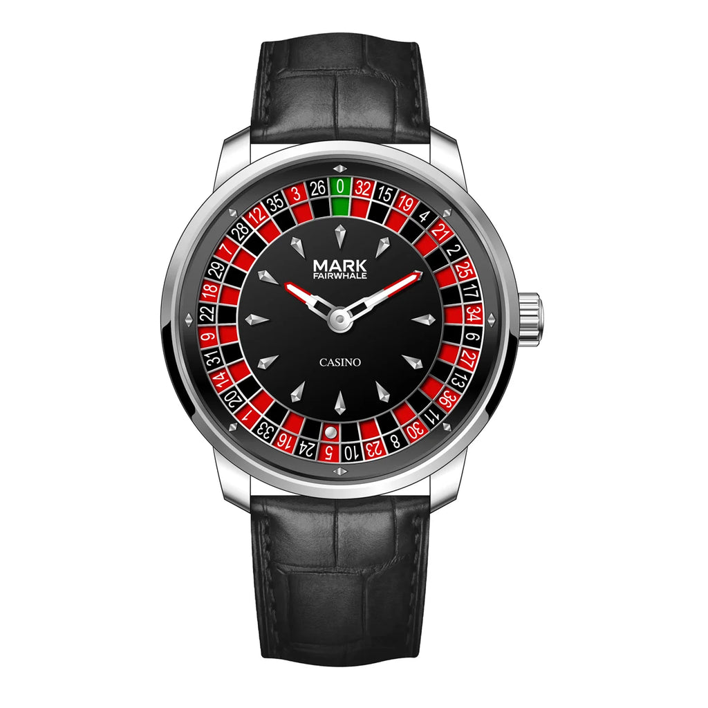 Mark Fairwhale Top Brand 360° Wheel Rotating Fashion Men's Watch Steel Strip Quartz Watch Waterproof Watches for Men Best Gift