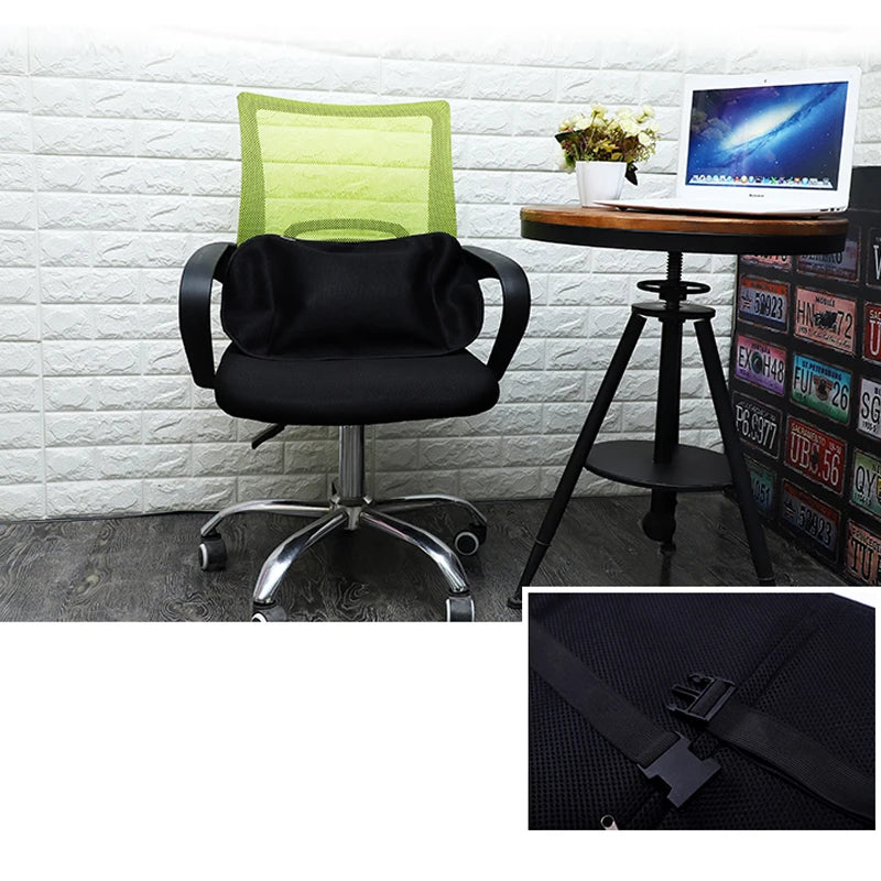 1Pcs BYEPAIN Air Inflatable Cushions Back Support Massage Pillows for Car Home Office Chair Portable Pillow with Pump Massager