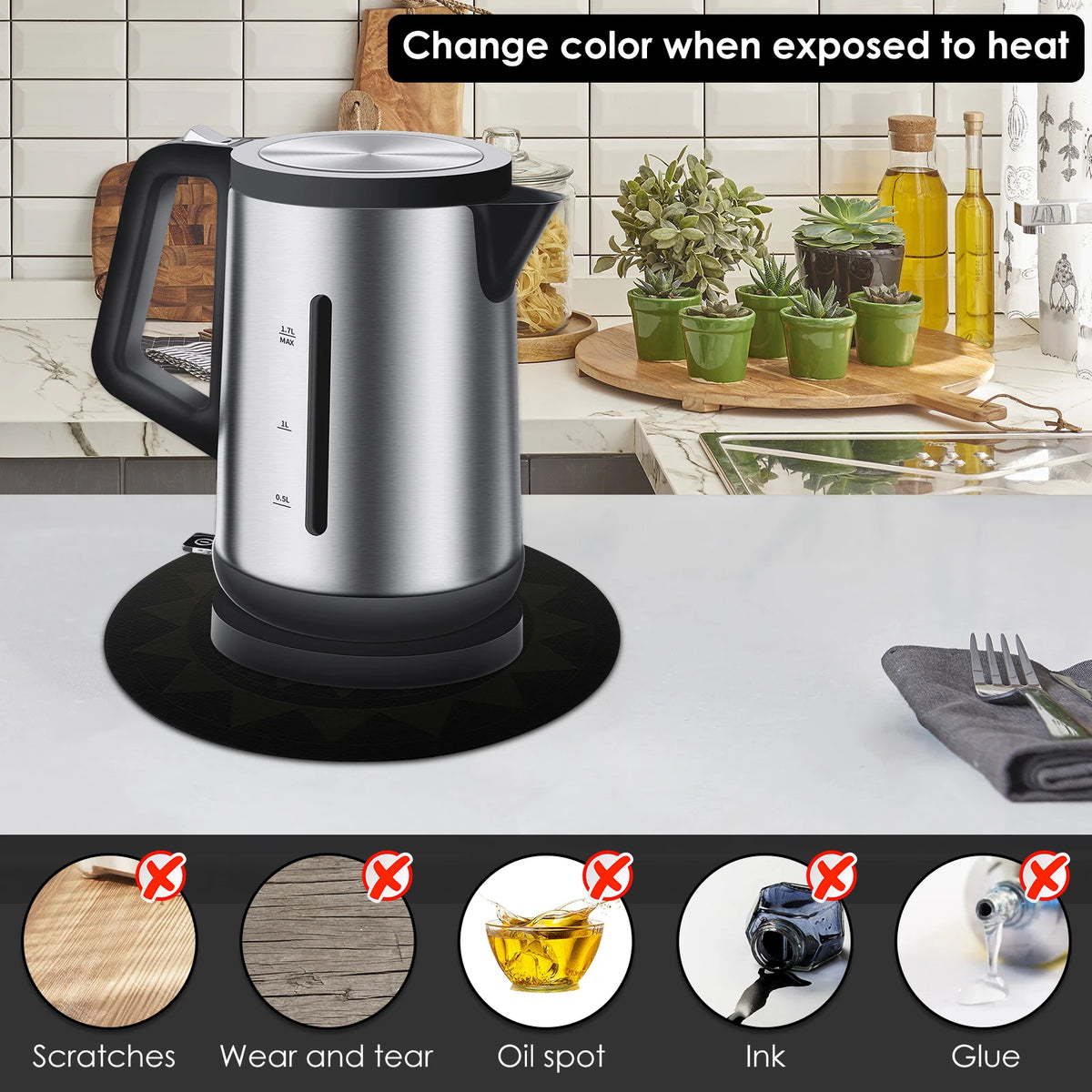 2/4Pcs Induction Hob Protector Mat Induction Cooker Gasket Induction Cooktop Protector Table Placemat Pot Mat Plate Protector