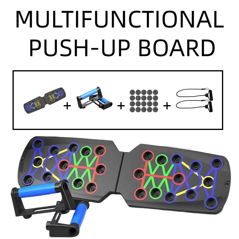 Portable Multifunctional Push-up Board - Fitness and Muscle Training Device Home Workout Set Foldable Push Up Bar Resistance