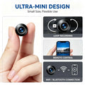 E4 Mini WiFi Security Camera, 4K Ultra HD tiny surveillance cam with infrared night vision, motion detection alert, loop recording. Compact portable design for home, office, car indoor monitoring. Real‑time phone remote vie