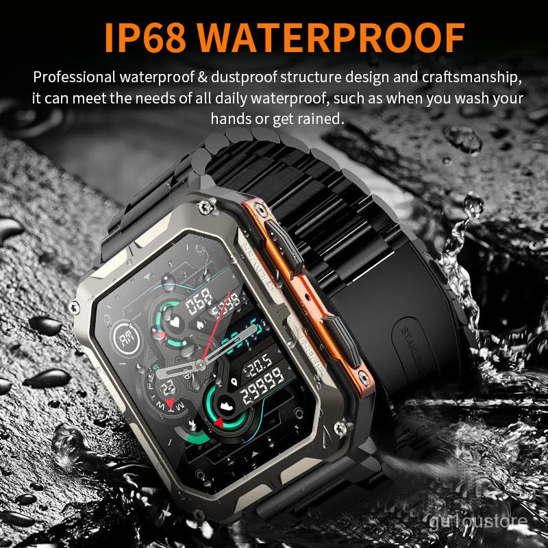 LEADOYS Ultra Smart Watch for Men Sports Tracking Sleep Monitoring Call & Message Alerts - Perfect Christmas & Halloween Gift