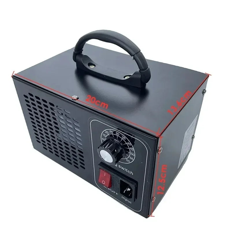 Ozone Generator Stainless Steel  AC110V AC220V 12V 60G  Car Air Purifier Ozonator Machine Ozon Generator with Timing Switch