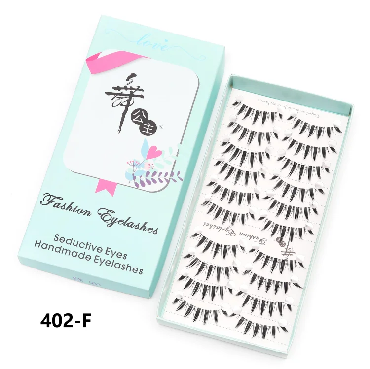 10 Pairs Natural Lashes Manga Full Strip Lashes Makeup Bulk Wholesale Dropshipping Eyelash Extension Lashes Anime False Eyelash