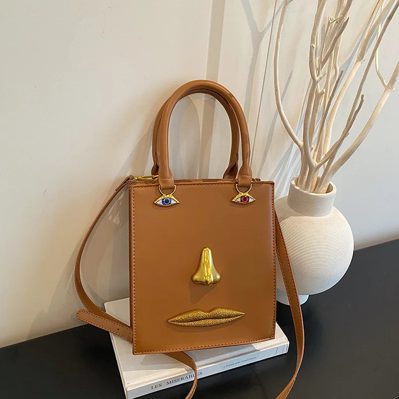 Jewelry Eyes Face Bags for Women Handbags Harajuku Box Shoulder Bag Funny Purses for Women Party Evening Bag NEW Crossbody Bags
