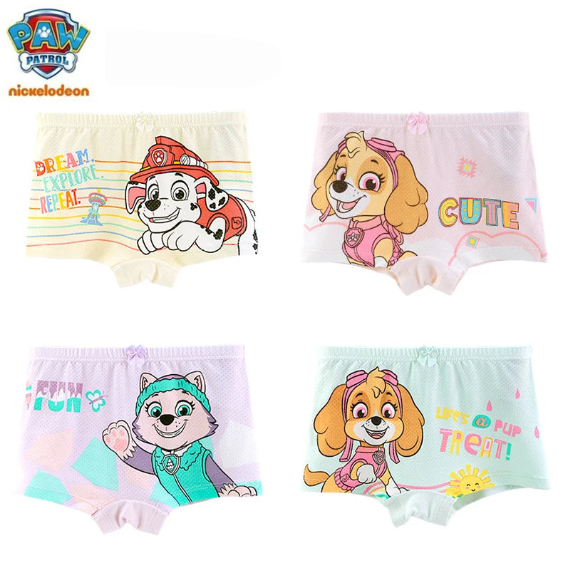 2024 New Genuine Paw Patrol Boys Girls Underpants Children Underwear Girls shorts Boxer Brief Cotton Corner Pants High Quality
