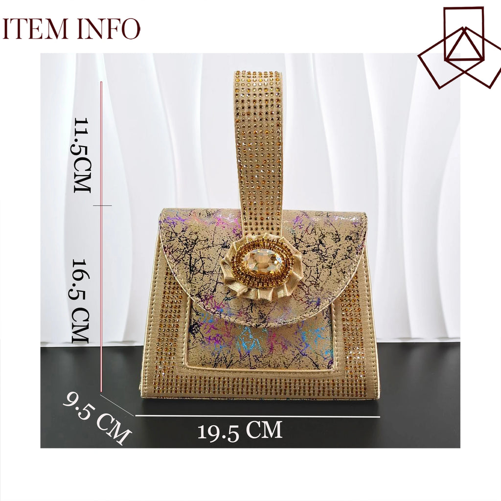 European and American High-End Women's Shoes with Bag  Wide open-toe shoe Nigerian Wedding Shoes and Bag